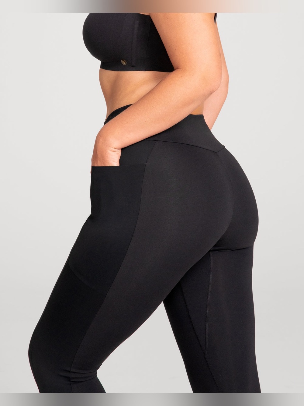 HONEYLOVE InnerPower Leggings High Rise Jet Black Size Extra Large XL - Picture 3 of 16